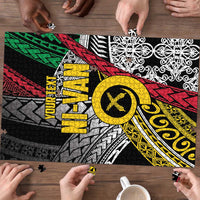 Vanuatu Proud to be Ni-van Personalised Puzzle with Mutis En Atan Patterns - Polynesian Pride