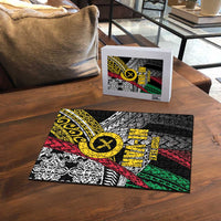 Vanuatu Proud to be Ni-van Personalised Puzzle with Mutis En Atan Patterns - Polynesian Pride