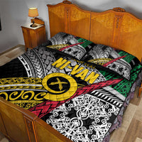 Vanuatu Proud to be Ni-van Personalised Quilt Bed Set with Mutis En Atan Patterns