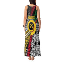 Vanuatu Proud to be Ni-van Personalised Tank Maxi Dress with Mutis En Atan Patterns