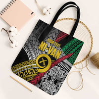 Vanuatu Proud to be Ni-van Personalised Tote Bag with Mutis En Atan Patterns - Polynesian Pride