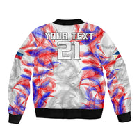 (Custom Text And Number) 2023 Philippines Anzkals Football Bomber Jacket Pilipinas Be Unique LT9 - Polynesian Pride