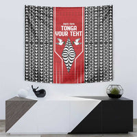 Custom Tonga Rugby Tapestry Mate Maa Kupesi Style LT9 - Polynesian Pride