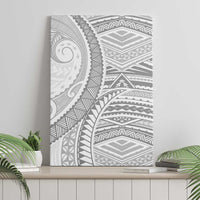 American Samoa White Sunday Canvas Wall Art Polynesian Lotu Tamaiti - Polynesian Pride