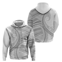 American Samoa White Sunday Hoodie Polynesian Lotu Tamaiti LT9 - Polynesian Pride