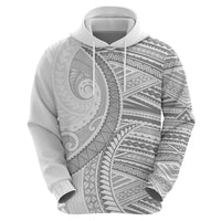 American Samoa White Sunday Hoodie Polynesian Lotu Tamaiti LT9 - Polynesian Pride