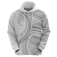 American Samoa White Sunday Hoodie Polynesian Lotu Tamaiti LT9 - Polynesian Pride