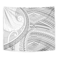 American Samoa White Sunday Tapestry Polynesian Lotu Tamaiti - Polynesian Pride
