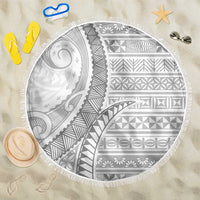 Tokelau White Sunday Beach Blanket Lotu Tamaiti Ngatu Tokelau Feletoa Manulua - Polynesian Pride
