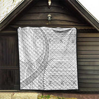 Tokelau White Sunday Quilt Lotu Tamaiti Ngatu Tokelau Feletoa Manulua - Polynesian Pride