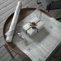 Tokelau White Sunday Wrapping Paper Lotu Tamaiti Ngatu Tokelau Feletoa Manulua - Polynesian Pride