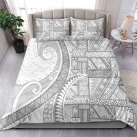 Tonga White Sunday Bedding Set Lotu Tamaiti Ngatu Tribal - Polynesian Pride