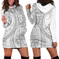 Tonga White Sunday Hoodie Dress Lotu Tamaiti Ngatu Tribal - Polynesian Pride