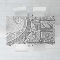 Tonga White Sunday Tablecloth Lotu Tamaiti Ngatu Tribal - Polynesian Pride