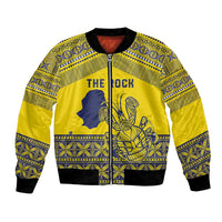 Niue Crab Personalised Bomber Jacket Niuean Hiapo Pattern - Polynesian Pride