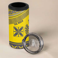 Niue Crab Personalised 4 in 1 Can Cooler Tumbler Niuean Hiapo Pattern - Polynesian Pride