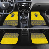 Niue Crab Personalised Car Mats Niuean Hiapo Pattern - Polynesian Pride