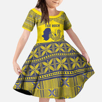 Niue Crab Personalised Family Matching Tank Maxi Dress and Hawaiian Shirt Niuean Hiapo Pattern - Polynesian Pride