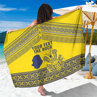 Niue Crab Personalised Sarong Niuean Hiapo Pattern - Polynesian Pride