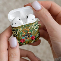 Hawaii Tiki Mask AirPods Case Mele Kalikimaka i Iulai!