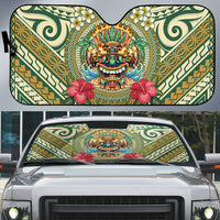 Hawaii Tiki Mask Auto Sun Shade Mele Kalikimaka i Iulai!