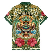 Hawaii Tiki Mask Personalized Hawaiian Shirt Mele Kalikimaka i Iulai! LT9 - Polynesian Pride