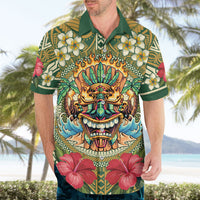 Hawaii Tiki Mask Personalized Hawaiian Shirt Mele Kalikimaka i Iulai! LT9 - Polynesian Pride