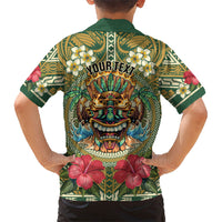 Hawaii Tiki Mask Personalized Hawaiian Shirt Mele Kalikimaka i Iulai! LT9 - Polynesian Pride