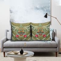 Hawaii Tiki Mask Pillow Cover Mele Kalikimaka i Iulai!