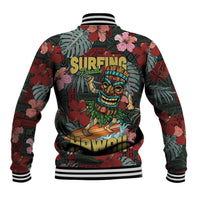 Hawaii Tiki Surfing Baseball Jacket Mele Kalikimaka i Iulai!