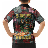 Hawaii Tiki Surfing Kid Hawaiian Shirt Mele Kalikimaka i Iulai! LT9 - Polynesian Pride
