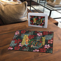 Hawaii Tiki Surfing Puzzle Mele Kalikimaka i Iulai!