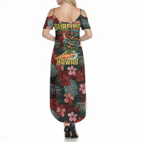 Hawaii Tiki Surfing Summer Maxi Dress Mele Kalikimaka i Iulai! LT9 - Polynesian Pride