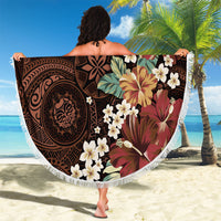 Kanoa Hawai'i Hibiscus Beach Blanket Polynesian Tribal Tattoo Pattern Floral Elements