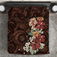 Kanoa Hawai'i Hibiscus Bedding Set Polynesian Tribal Tattoo Pattern Floral Elements
