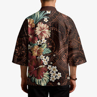 Kanoa Hawai'i Hibiscus Kimono Polynesian Tribal Tattoo Pattern Floral Elements
