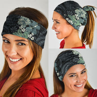 Pauliuli Hawai'i Hibiscus Neck Gaiter Polynesian Tribal Tattoo Pattern Floral Elements
