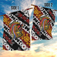 Papua New Guinea Bird Drum Garden Flag Papuan Batik Motif