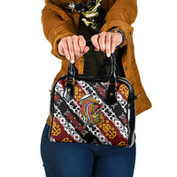 Papua New Guinea Bird Drum Shoulder Handbag Papuan Batik Motif