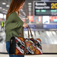 Papua New Guinea Bird Drum Travel Bag Papuan Batik Motif
