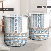 Papua New Guinea Bird Ethnic Laundry Basket Papuan Batik Inspired Pattern