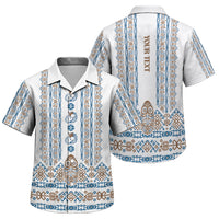 Personalised Papua New Guinea Bird Ethnic Family Matching Puletasi and Hawaiian Shirt Papuan Batik Inspired Pattern