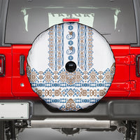 Papua New Guinea Bird Ethnic Spare Tire Cover Papuan Batik Inspired Pattern