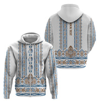 Personalised Papua New Guinea Bird Ethnic Zip Hoodie Papuan Batik Inspired Pattern