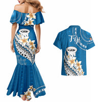 Bula Fiji Couples Matching Mermaid Dress and Hawaiian Shirt Kava Bowl Tapa Tribal LT9 - Polynesian Pride