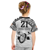 Custom Fiji Rugby Pacific Kid T Shirt Polynesian Palm Tattoo LT9 - Polynesian Pride
