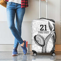 Custom Fiji Rugby Pacific Luggage Cover Polynesian Palm Tattoo LT9 - Polynesian Pride