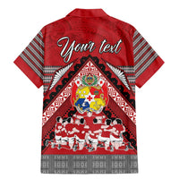 Personalised Tonga Rugby Pacific Family Matching Mermaid Dress and Hawaiian Shirt Ikale Tahi Sipi Tau