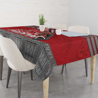 Personalised Tonga Rugby Pacific Tablecloth Ikale Tahi Sipi Tau