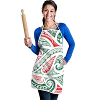 New Zealand Kowhaiwhai Christmas Apron Traditional Maori Koru Pattern LT9 - Polynesian Pride